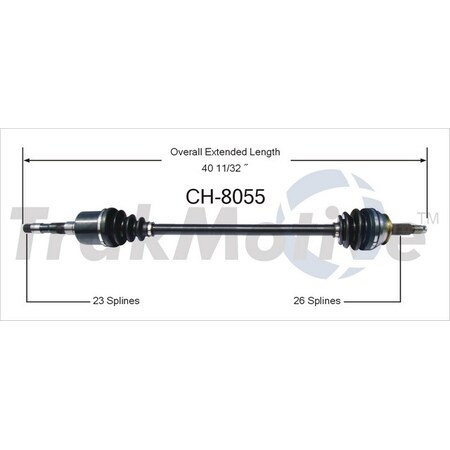 Surtrack Axle Cv Axle Shaft, Ch-8055 CH-8055